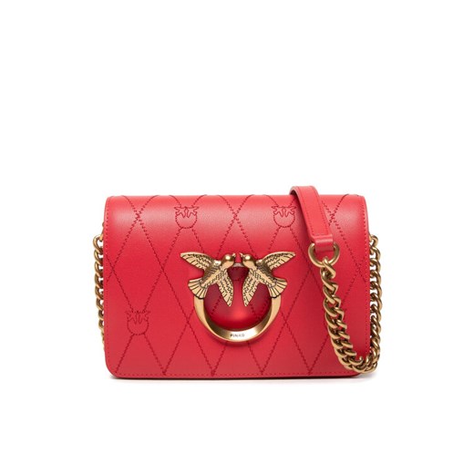 Pinko Torebka Love Click Mini Wave Logo Cl. 1P22L5 Y81J Czerwony Pinko 00 promocja MODIVO
