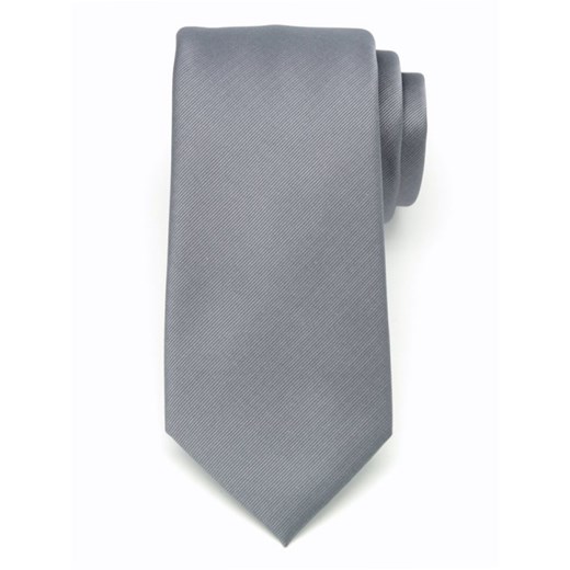 Klasyczny popielaty krawat w prążek Willsoor Willsoor