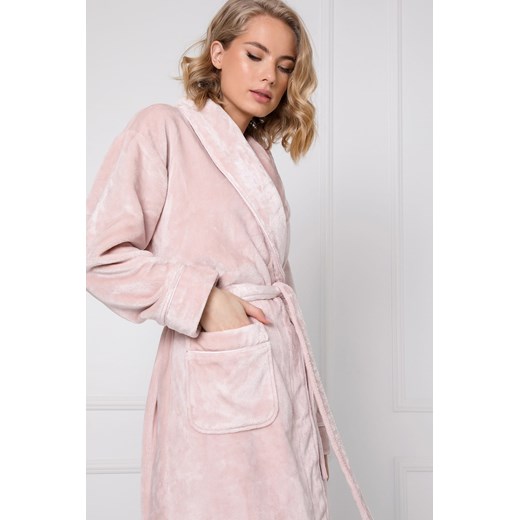 Szlafrok Aruelle Eve Bathrobe XS-2XL dusty pink/róż pudrowy M ajstyle.pl