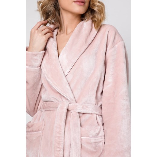 Szlafrok Aruelle Eve Bathrobe XS-2XL dusty pink/róż pudrowy M ajstyle.pl