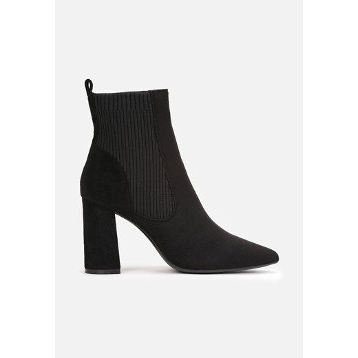 Czarne Botki Dacoilae 41 wyprzedaż born2be.pl