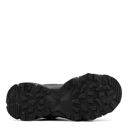 Buty sportowe damskie czarne sneakersy na płaskiej podeszwie sznurowane 