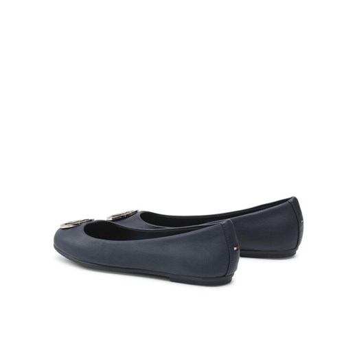 Tommy Hilfiger Baleriny Th Essentials Flat Ballerina FW0FW05782 Granatowy Tommy Hilfiger 36 MODIVO promocyjna cena