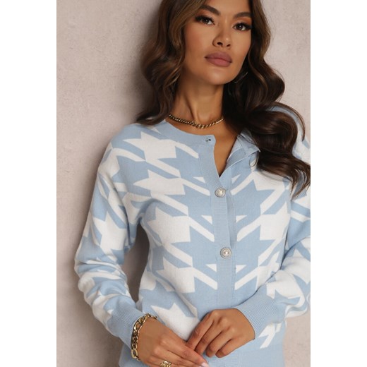 Niebieski Kardigan Lulhat Renee M/L Renee odzież okazyjna cena