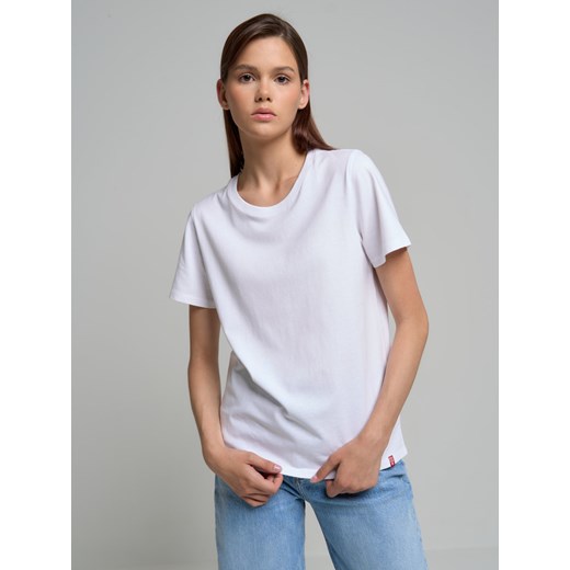 Koszulka damska biała Dorizi 101 ze sklepu Big Star w kategorii Bluzki damskie - zdjęcie 143485784
