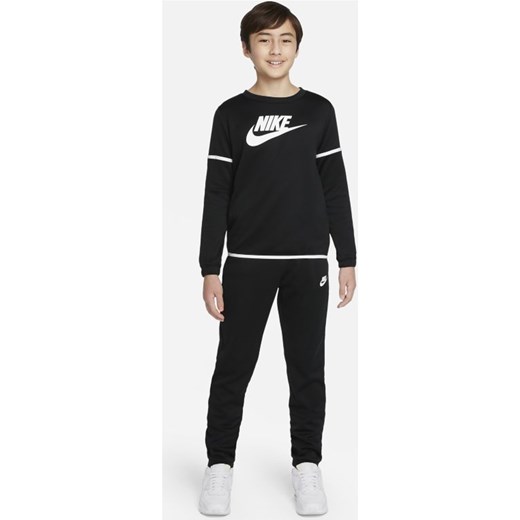 Dres z poliestru dla dużych dzieci Nike Sportswear - Czerń Nike XL promocja Nike poland