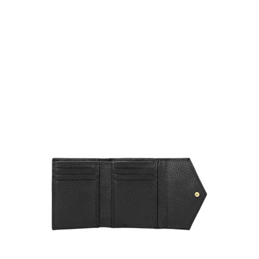 Skórzany portfel w kolorze czarnym - (S)11 x (W)8 x (G)1 cm Wojas onesize Limango Polska