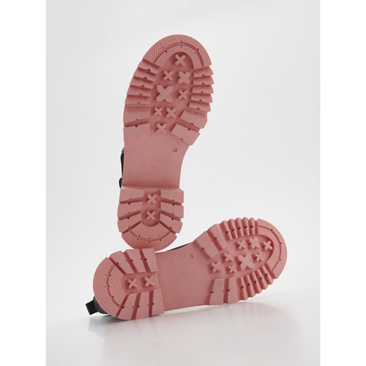 Reserved - Skórzane botki - Czarny Reserved 38 Reserved