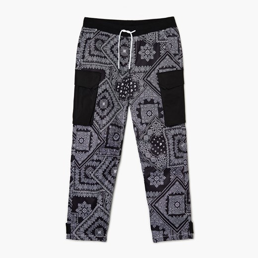 Cropp - Spodnie z motywem bandany - Czarny Cropp 30 Cropp