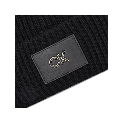 Calvin Klein Czapka Beanie K60K609667 Czarny Calvin Klein 00 MODIVO