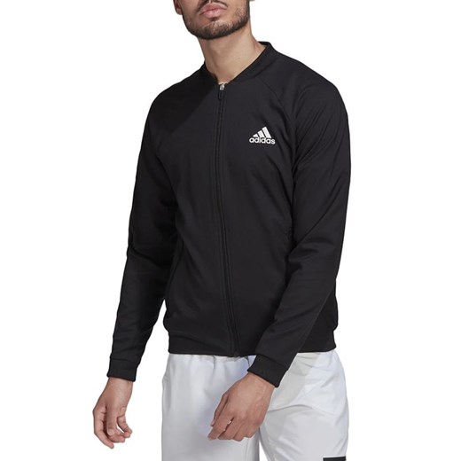 Bluza adidas Tennis Stretch-Woven H67151 - czarna ze sklepu streetstyle24.pl w kategorii Bluzy męskie - zdjęcie 143579761