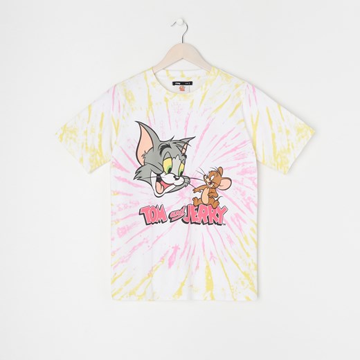Sinsay - Koszulka tie dye Tom i Jerry - Beżowy Sinsay L Sinsay