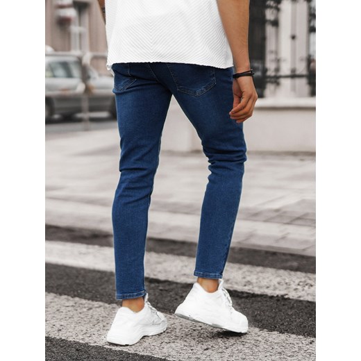 Spodnie jeansowe męskie ciemno-niebieskie OZONEE E/5192/01 Ozonee 33 ozonee.pl okazyjna cena