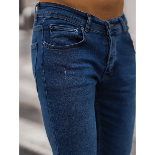 Spodnie jeansowe męskie ciemno-niebieskie OZONEE E/5192/01 Ozonee 34 okazyjna cena ozonee.pl
