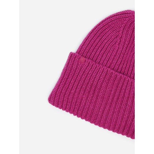 Czapka beanie z wełną fuksja - Fioletowy House M House