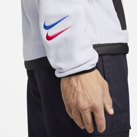 Męska kurtka piłkarska na zimę z zamkiem na całej długości FC Barcelona AWF - Nike M Nike poland