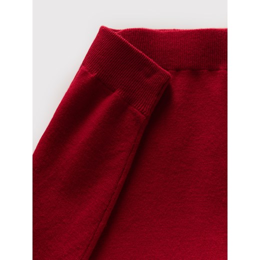 Reserved - Dzianinowa spódnica z wiskozą - Czerwony Reserved L Reserved