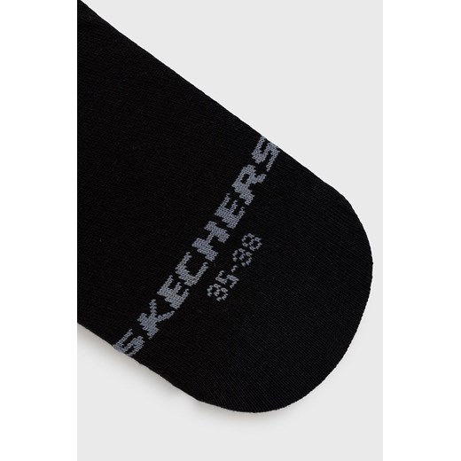 Skechers skarpetki damskie kolor czarny Skechers 39/42 ANSWEAR.com
