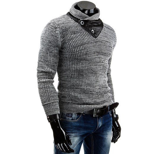 Sweter (wx0490) - Szary dstreet szary akryl