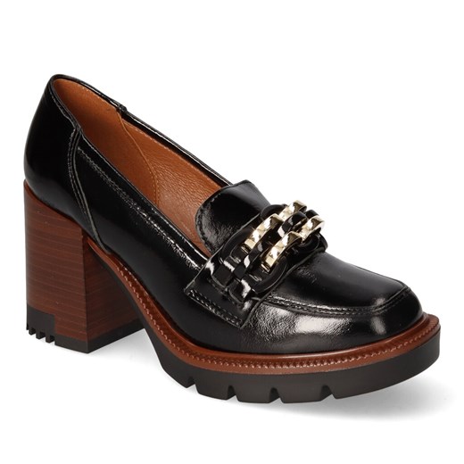 Półbuty Gamis 6078/A128 Czarne naplak ze sklepu Arturo-obuwie w kategorii Półbuty damskie - zdjęcie 143709472
