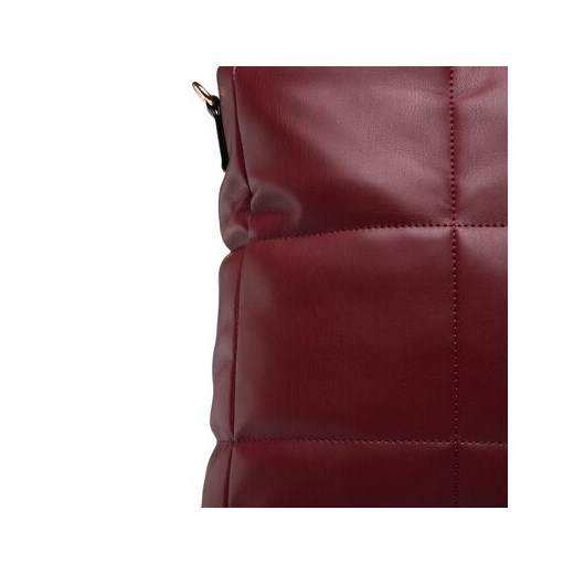 Shopper bag Jenny Fairy czerwona mieszcząca a5 na ramię elegancka 