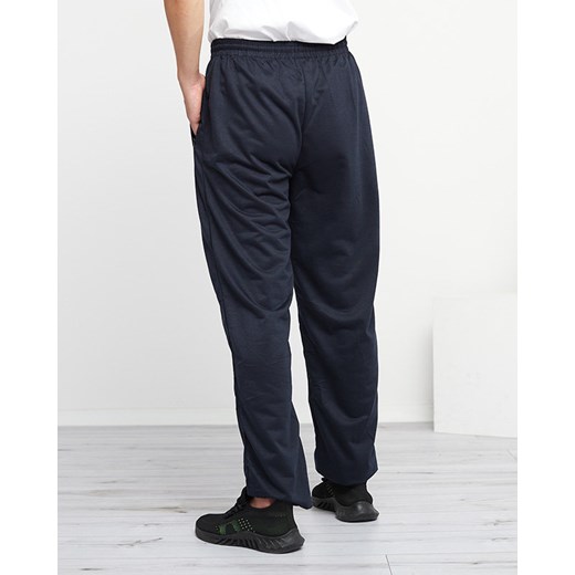 Granatowe męskie proste spodnie dresowe z kieszeniami - Odzież Royalfashion.pl M - 38 royalfashion.pl