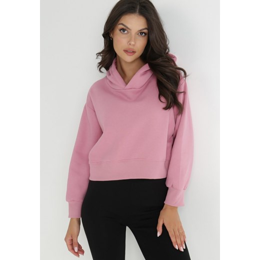 Różowa Bluza z Kapturem Kilinoron ze sklepu Born2be Odzież w kategorii Bluzy damskie - zdjęcie 143752520