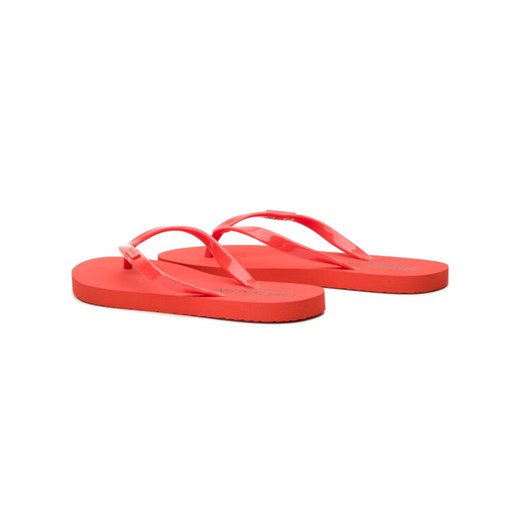 Calvin Klein Swimwear Japonki Ff Sandal KW0KW00395 Czerwony 35_36 okazyjna cena MODIVO