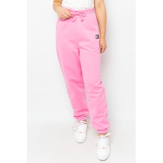 spodnie dresowe damskie tommy jeans dw0dw09740 różowe Tommy Hilfiger M wyprzedaż Royal Shop