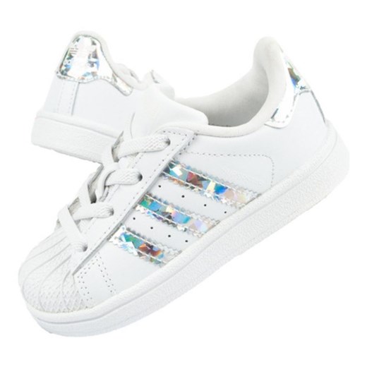 Buty sportowe adidas Superstar Jr CG6707 białe srebrny ze sklepu ButyModne.pl w kategorii Buty sportowe dziecięce - zdjęcie 143762503