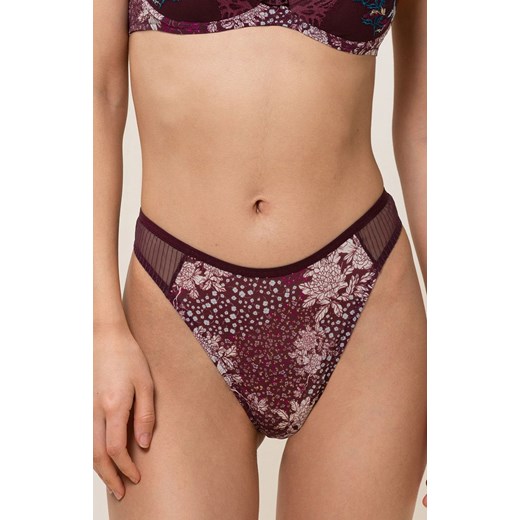 Triumph stringi Lavish Spotlight High Waist 10213117, Kolor śliwkowy, Rozmiar 36, Triumph ze sklepu Intymna w kategorii Majtki damskie - zdjęcie 143779363