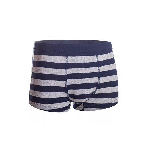 Bawełniane granatowo-szare bokserki męskie EUM006, Kolor granatowo-szary, Rozmiar M, Esli ze sklepu Intymna w kategorii Majtki męskie - zdjęcie 143783042