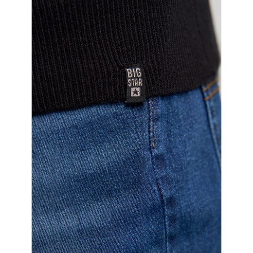 Sweter męski z golfem czarny Iraj 906 XXXL promocja Big Star