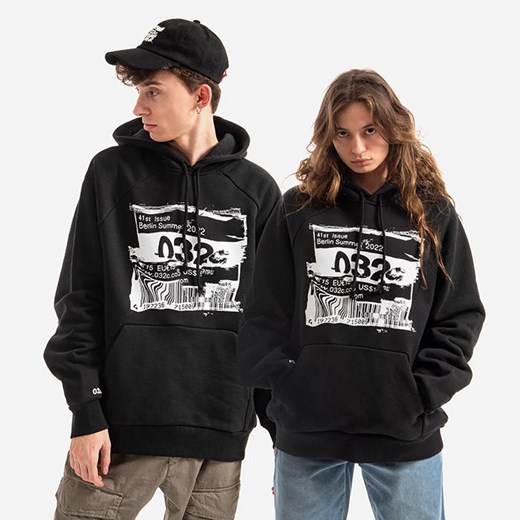 Bluza 032c Barcode Hoodie SS22-C-2030-M BLACK L sneakerstudio.pl promocyjna cena