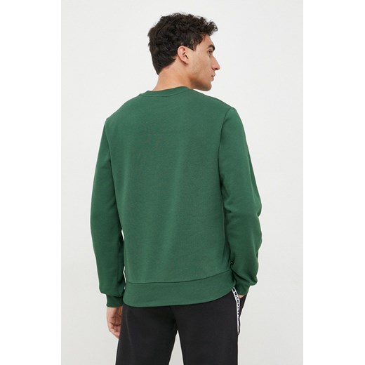 Lacoste bluza męska kolor zielony gładka Lacoste XXL ANSWEAR.com