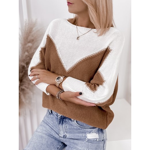 Sweter damski Ubra z okrągłym dekoltem 