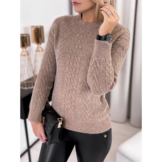 SWETER CARLA KARMELOWY UNI Ubra One size wyprzedaż UBRA