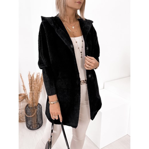 płaszcz alpaka matt czarny ze sklepu UBRA w kategorii Płaszcze damskie - zdjęcie 144095722