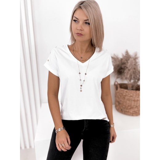 bluzka patsy biała uni ze sklepu UBRA w kategorii Bluzki damskie - zdjęcie 144098162