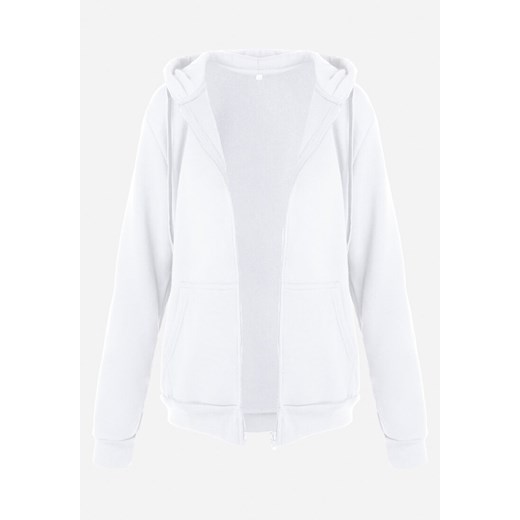 Biała Bluza z Kapturem Sithi M Born2be Odzież okazyjna cena