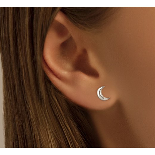 Kolczyki Lune na sztyfcie srebrne Lilou One size Lilou 