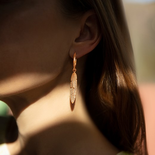 Kolczyk Pióro pozłacany lewy Lilou One size Lilou 