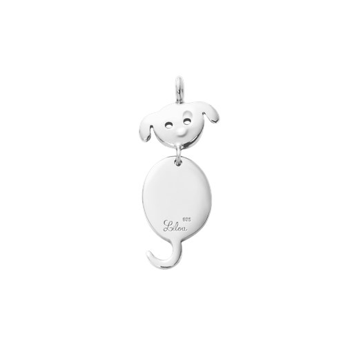 Zawieszka Piesek srebrny 2,2 cm Lilou One size Lilou