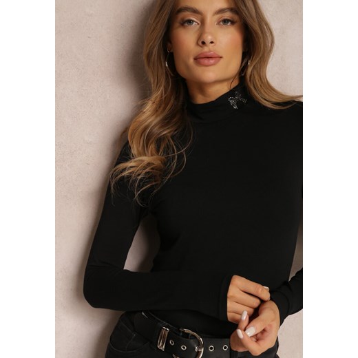 Czarna Bluzka z Półgolfem Marjam Renee XS promocja Renee odzież