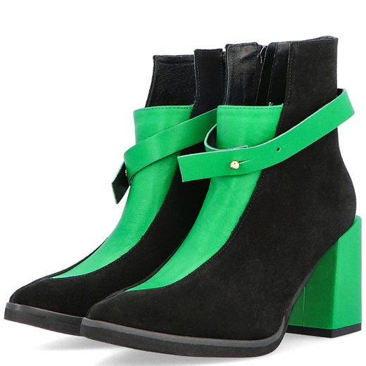 Botki Tymoteo eleganckie na obcasie