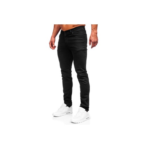 Czarne spodnie jeansowe męskie slim fit Denley 6525S 36/XL okazja Denley