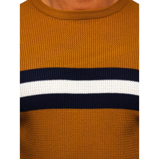 Camelowy sweter męski Denley H2113 XL wyprzedaż Denley