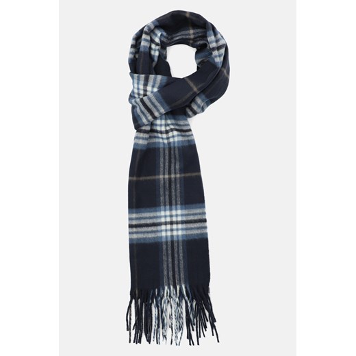 Szal Granatowy w Kratę Tartan Unisex ze sklepu Lancerto S.A. w kategorii Dodatki męskie - zdjęcie 144277641