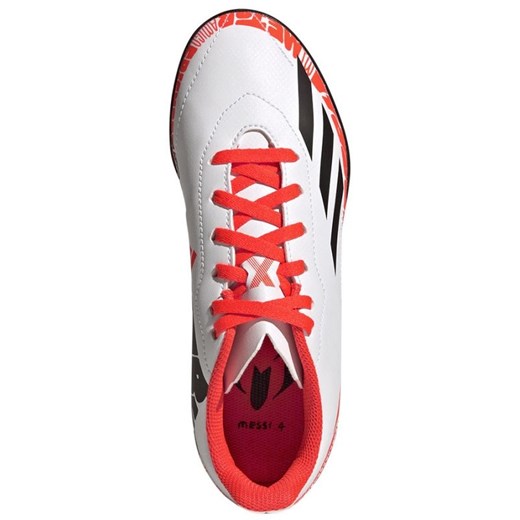 Buty piłkarskie adidas X Speedportal.4 Messi Tf Jr GW8402 białe białe 28 ButyModne.pl