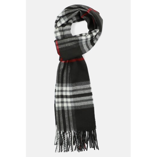 Szal Czarny w Dużą Kratę Unisex ze sklepu Lancerto S.A. w kategorii Dodatki męskie - zdjęcie 144311653